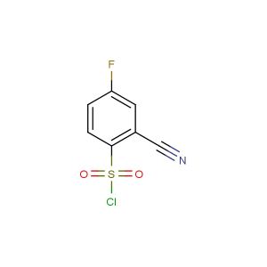 2-cyano-4-fluorobenzene-1-sulfonyl chloride