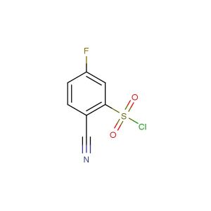 2-cyano-5-fluorobenzene-1-sulfonyl chloride