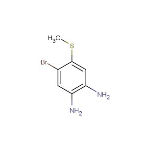 4-bromo-5-(methylthio)benzene-1,2-diamine