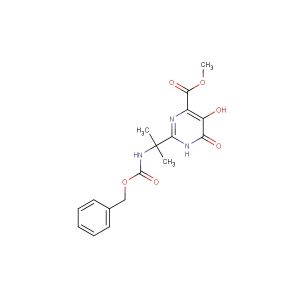 methyl2-(2-(((benzyloxy)carbonyl)amino)propan-2-yl)-5-hydroxy-6-oxo-1,6-dihydropyrimidine-4-carboxylate
