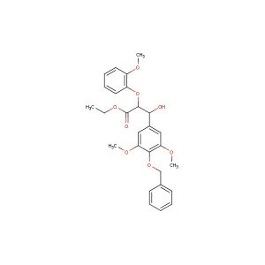 ethyl3-(4-(benzyloxy)-3,5-dimethoxyphenyl)-3-hydroxy-2-(2-methoxyphenoxy)propanoate