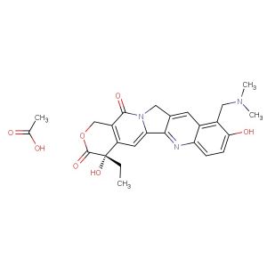 Topotecan acetate  (Synonyms: SKF 104864A acetate; NSC 609669 acetate)