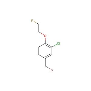 4-(bromomethyl)-2-chloro-1-(2-fluoroethoxy)benzene