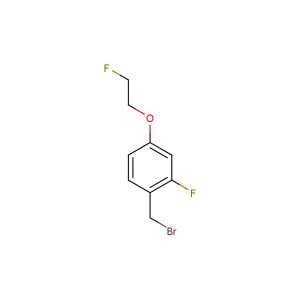 1-(bromomethyl)-2-fluoro-4-(2-fluoroethoxy)benzene