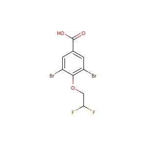 3,5-dibromo-4-(2,2-difluoroethoxy)benzoic acid