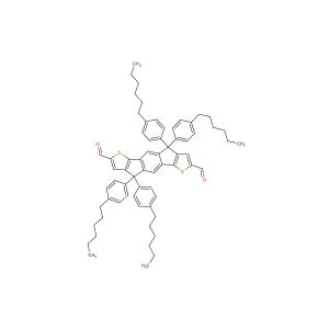 4,4,9,9-tetrakis(4-hexylphenyl)-4,9-dihydro-s-indaceno[1,2-b:5,6-b']dithiophene-2,7-dicarbaldehyde