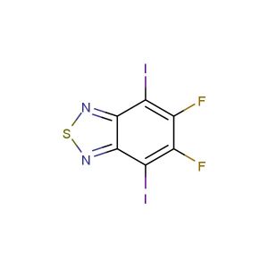 5,6-difluoro-4,7-diiodobenzo[c]-[1,2,5]thiadiazole