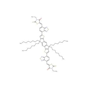 (5Z,5'Z)-5,5'-(((4,4,9,9-tetraoctyl-4,9-dihydro-s-indaceno[1,2-b:5,6-b']dithiophene-2,7-diyl)bis(benzo[c][1,2,5]thiadiazole-7,4-diyl))bis(methanylylidene))bis(3-ethyl-2-thioxothiazolidin-4-one)