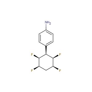 benzenamine, 4-[(2S,3R,5S,6R)-2,3,5,6-tetrafluorocyclohexyl]-, rel-