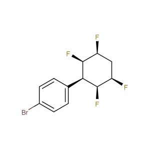 benzene, 1-bromo-4-[(2S,3R,5S,6R)-2,3,5,6-tetrafluorocyclohexyl]-, rel-