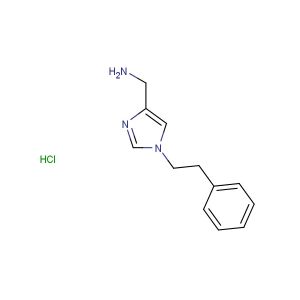 (1-phenethyl-1H-imidazol-4-yl)methanamine hydrochloride