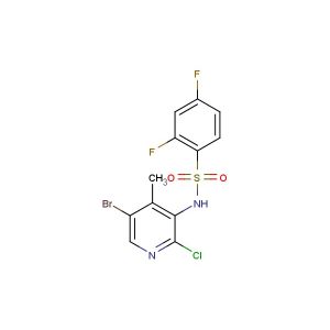 N-(5-bromo-2-chloro-4-methylpyridin-3-yl)-2,4-difluorobenzenesulfonamide
