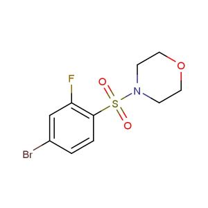 4-((4-bromo-2-fluorophenyl)sulfonyl)morpholine