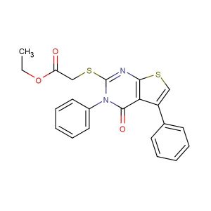 ethyl 2-((4-oxo-3,5-diphenyl-3,4-dihydrothieno[2,3-d]pyrimidin-2-yl)thio)acetate