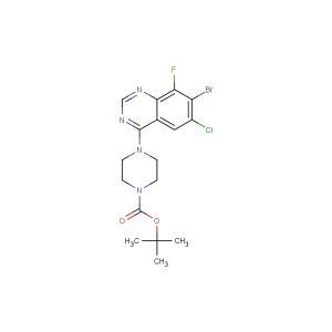 tert-butyl 4-(7-bromo-6-chloro-8-fluoroquinazolin-4-yl)piperazine-1-carboxylate