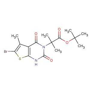 tert-butyl 2-(6-bromo-5-methyl-2,4-dioxo-1,4-dihydrothieno[2,3-d]pyrimidin-3(2H)-yl)-2-methylpropanoate