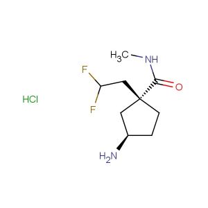 (1R,3R)-3-amino-1-(2,2-difluoroethyl)-N-methylcyclopentane-1-carboxamide hydrochloride