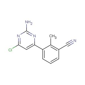 3-(2-amino-6-chloropyrimidin-4-yl)-2-methylbenzonitrile