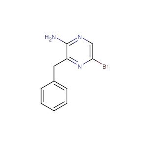 3-benzyl-5-bromopyrazin-2-amine