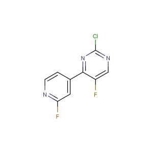 2-chloro-5-fluoro-4-(2-fluoropyridin-4-yl)pyrimidine