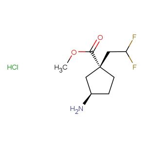 methyl (1R,3R)-3-amino-1-(2,2-difluoroethyl)cyclopentane-1-carboxylate hydrochloride