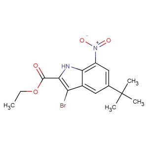 ethyl 3-bromo-5-(tert-butyl)-7-nitro-1H-indole-2-carboxylate