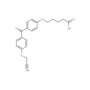 5-(4-(4-(Prop-2-yn-1-yloxy)benzoyl)phenoxy)pentanoic acid