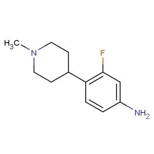 3-fluoro-4-(1-methylpiperidin-4-yl)aniline