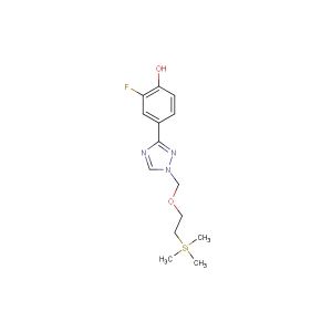 2-fluoro-4-(1-((2-(trimethylsilyl)ethoxy)methyl)-1H-1,2,4-triazol-3-yl)phenol
