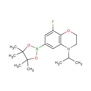8-fluoro-4-isopropyl-6-(4,4,5,5-tetramethyl-1,3,2-dioxaborolan-2-yl)-3,4-dihydro-2H-benzo[b][1,4]oxazine