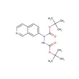 di-tert-butyl 1-(isoquinolin-7-yl)hydrazine-1,2-dicarboxylate