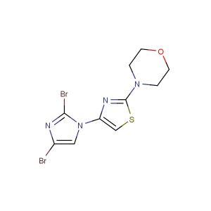 4-(4-(2,4-dibromo-1H-imidazol-1-yl)thiazol-2-yl)morpholine