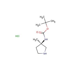 tert-butyl N-[(3R)-3-methylpyrrolidin-3-yl]carbamate hydrochloride