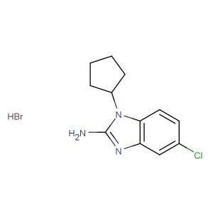 5-chloro-1-cyclopentyl-1H-benzo[d]imidazol-2-amine hydrobromide