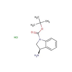 tert-butyl (3R)-3-amino-2,3-dihydro-1H-indole-1-carboxylate hydrochloride