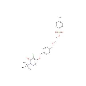 2-((4-(((1-(tert-butyl)-5-chloro-6-oxo-1,6-dihydropyridazin-4-yl)oxy)methyl)benzyl)oxy)ethyl 4-methylbenzenesulfonate
