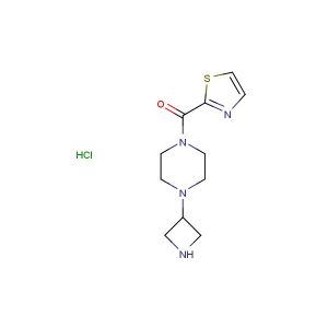 (4-(azetidin-3-yl)piperazin-1-yl)(thiazol-2-yl)methanone hydrochloride