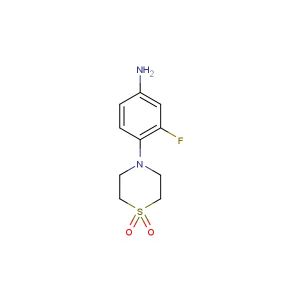 4-(4-amino-2-fluorophenyl)thiomorpholine 1,1-dioxide