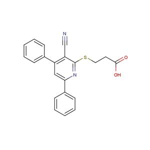 3-((3-cyano-4,6-diphenylpyridin-2-yl)thio)propanoic acid