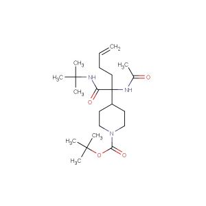 tert-butyl 4-(2-acetamido-1-(tert-butylamino)-1-oxohex-5-en-2-yl)piperidine-1-carboxylate