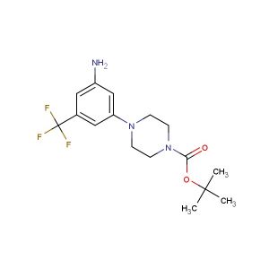 tert-butyl 4-(3-amino-5-(trifluoromethyl)phenyl)piperazine-1-carboxylate