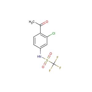N-(4-acetyl-3-chlorophenyl)-1,1,1-trifluoromethanesulfonamide