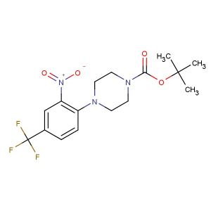 tert-butyl 4-(2-nitro-4-(trifluoromethyl)phenyl)piperazine-1-carboxylate