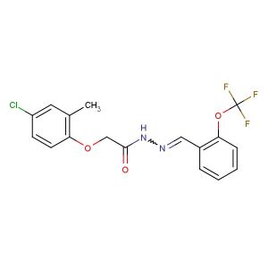 2-(4-chloro-2-methylphenoxy)-N'-(2-(trifluoromethoxy)benzylidene)acetohydrazide