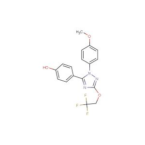 4-(1-(4-methoxyphenyl)-3-(2,2,2-trifluoroethoxy)-1H-1,2,4-triazol-5-yl)phenol
