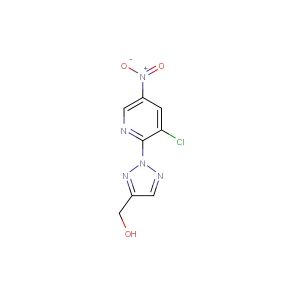 (2-(3-chloro-5-nitropyridin-2-yl)-2H-1,2,3-triazol-4-yl)methanol