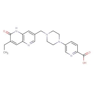5-(4-((7-ethyl-6-oxo-5,6-dihydro-1,5-naphthyridin-3-yl)methyl)piperazin-1-yl)picolinic acid