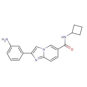 2-(3-aminophenyl)-N-cyclobutylimidazo[1,2-a]pyridine-6-carboxamide