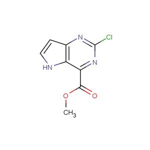 methyl 2-chloro-5H-pyrrolo[3,2-d]pyrimidine-4-carboxylate