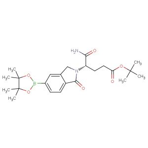 tert-butyl (S)-5-amino-5-oxo-4-(1-oxo-5-(4,4,5,5-tetramethyl-1,3,2-dioxaborolan-2-yl)isoindolin-2-yl)pentanoate